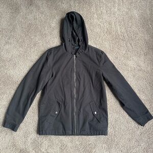 Men's Dark Gray Hooded Jacket